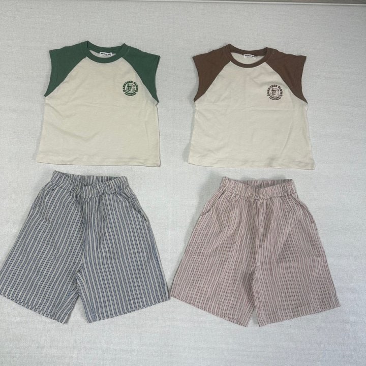 Anotherglow - Korean Children Fashion - #kidsshorts - Raglan Sleeveless - 3