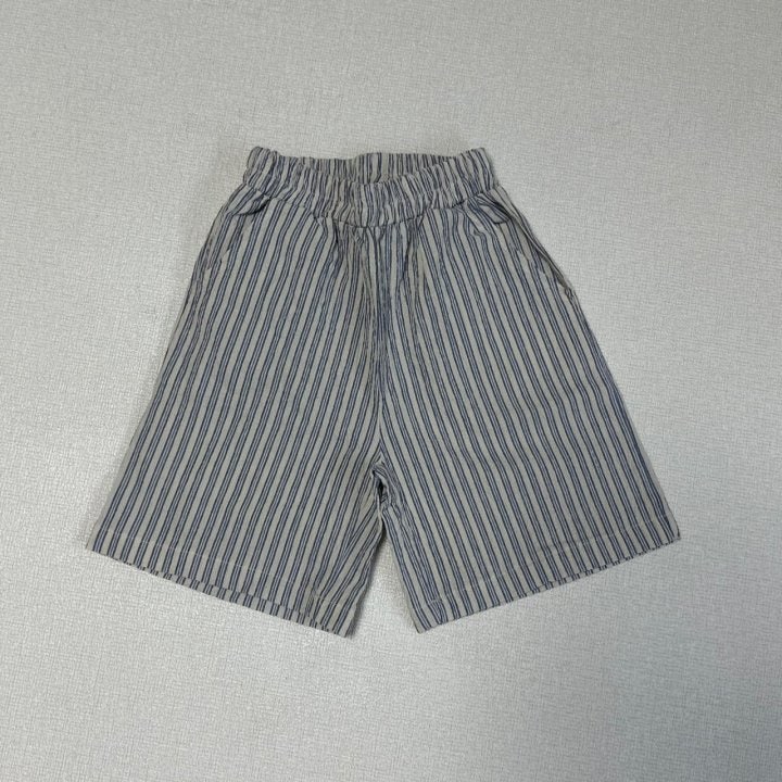 Anotherglow - Korean Children Fashion - #magicofchildhood - Stripe Bermuda Pants - 5