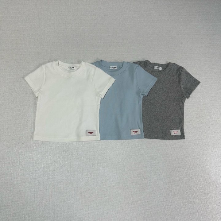 Anotherglow - Korean Children Fashion - #prettylittlegirls - Ribbed Short Sleeve Tee - 11