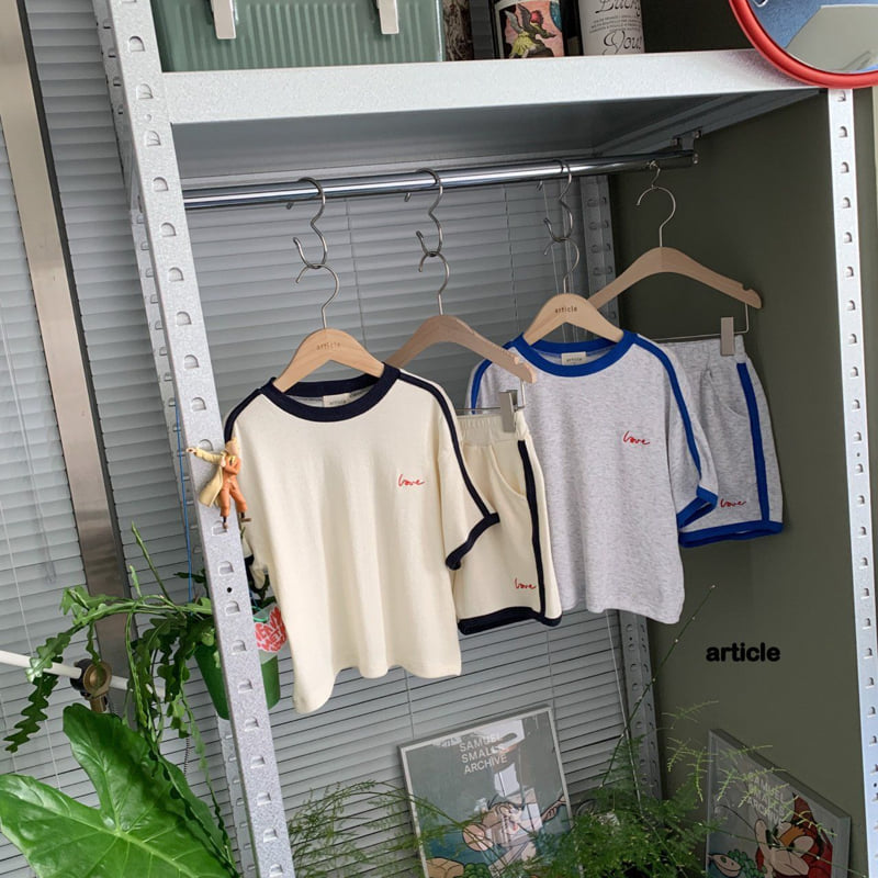 Article - Korean Children Fashion - #kidsshorts - Love Set - 7