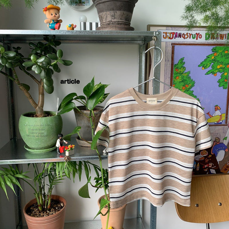 Article - Korean Children Fashion - #kidzfashiontrend - Toy Stripe Tee - 2