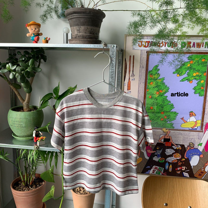 Article - Korean Children Fashion - #Kfashion4kids - Toy Stripe Tee - 4