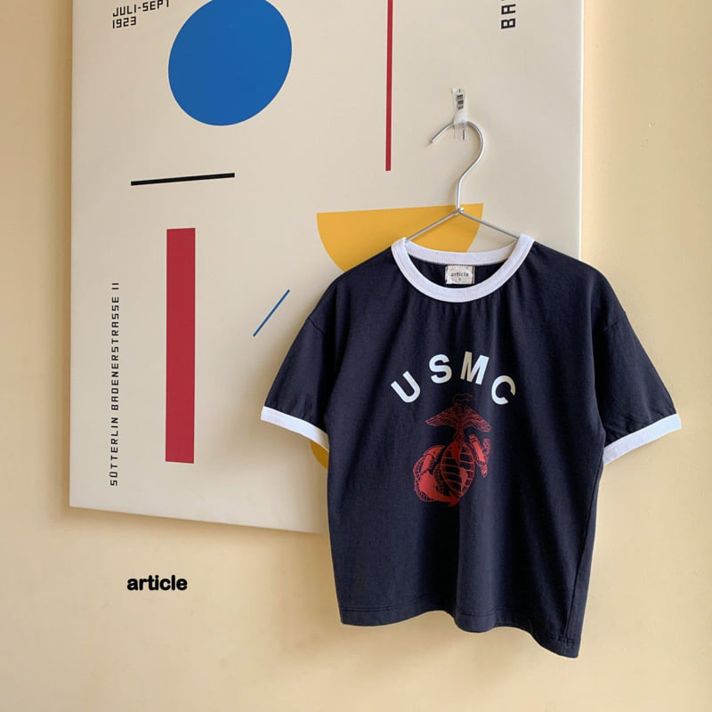 Article - Korean Children Fashion - #littlefashionista - USMC Ringer Tee - 3