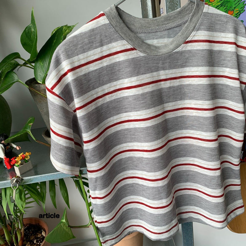 Article - Korean Children Fashion - #magicofchildhood - Toy Stripe Tee - 5