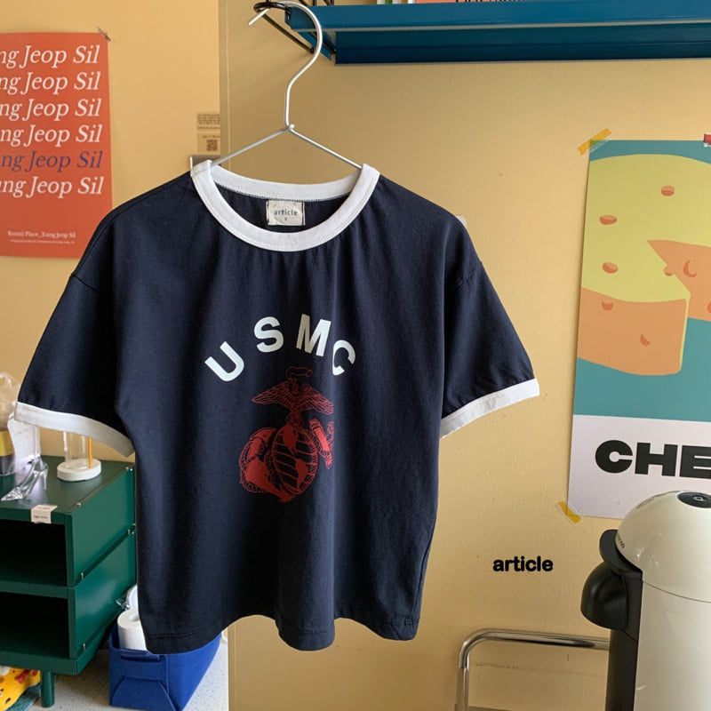 Article - Korean Children Fashion - #littlefashionista - USMC Ringer Tee - 4