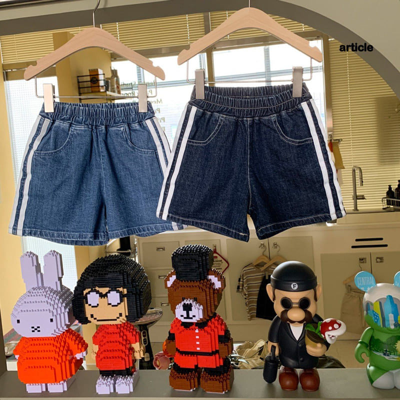 Article - Korean Children Fashion - #magicofchildhood - Tape Denim Shorts