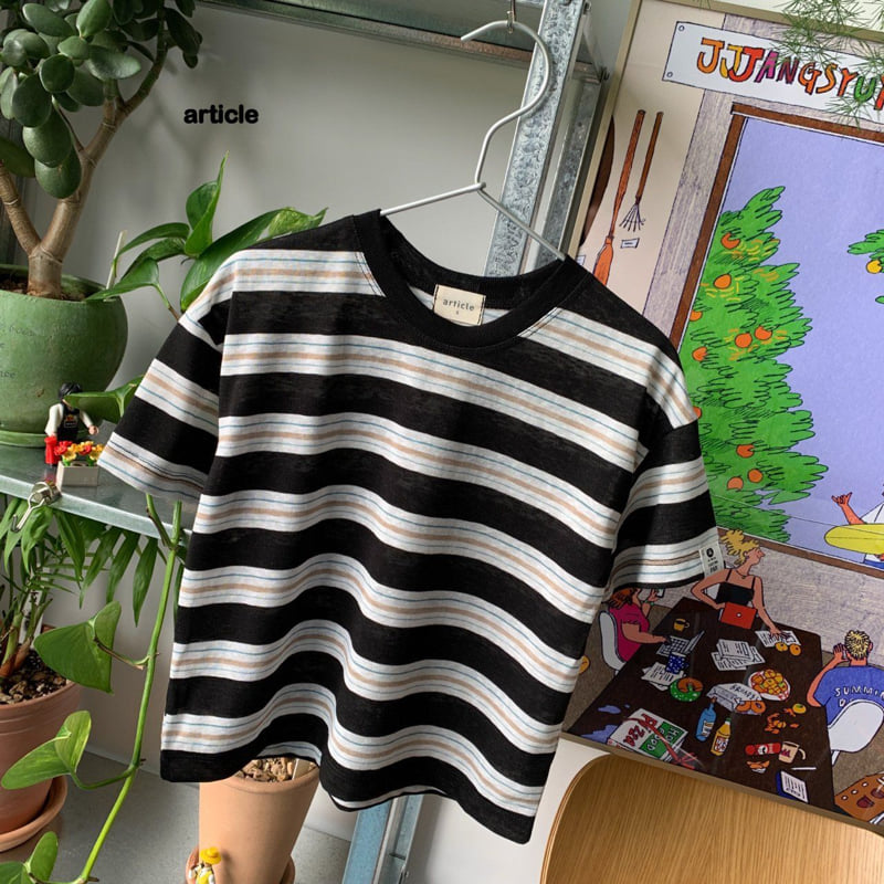 Article - Korean Children Fashion - #prettylittlegirls - Toy Stripe Tee - 7