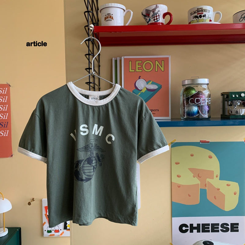Article - Korean Children Fashion - #prettylittlegirls - USMC Ringer Tee - 6