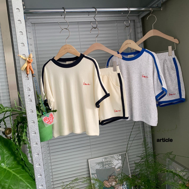 Article - Korean Children Fashion - #stylishchildhood - Love Set