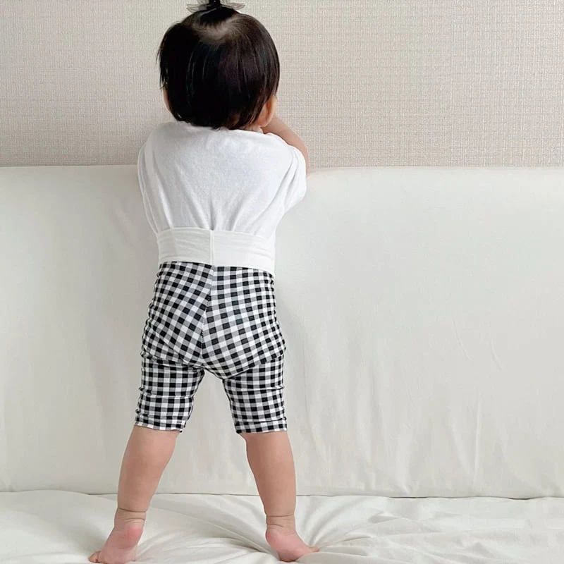 Atree - Korean Baby Fashion - #babyclothing - Check Leggings (Tummy Warm)  