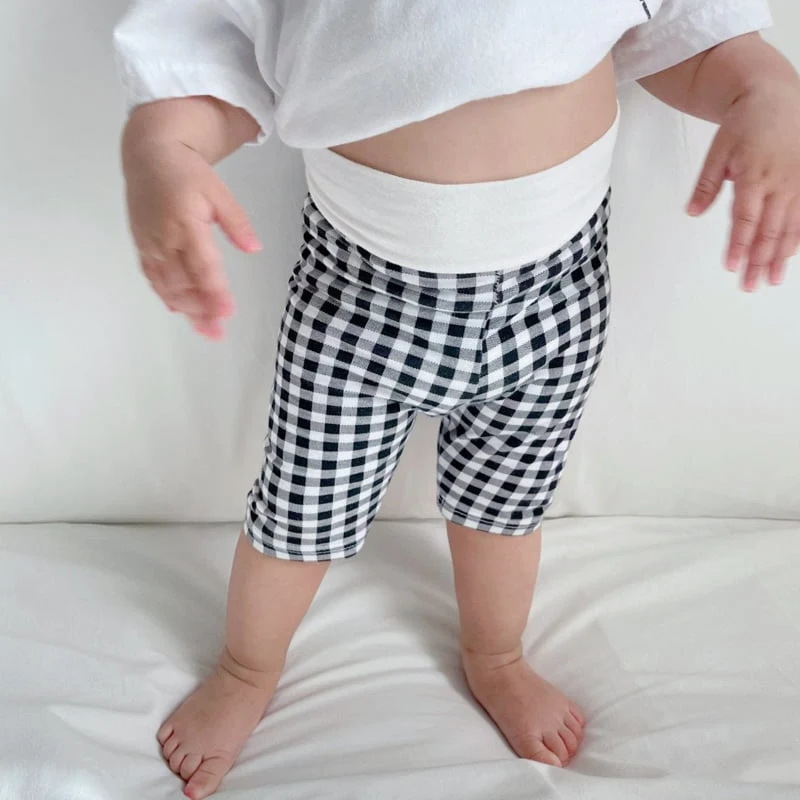 Atree - Korean Baby Fashion - #babyootd - Check Leggings (Tummy Warm)   - 7