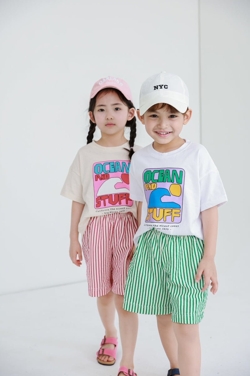 Atree - Korean Baby Fashion - #babyootd - Stripe Shorts   - 3