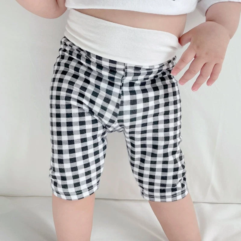 Atree - Korean Baby Fashion - #babyoutfit - Check Leggings (Tummy Warm)   - 8