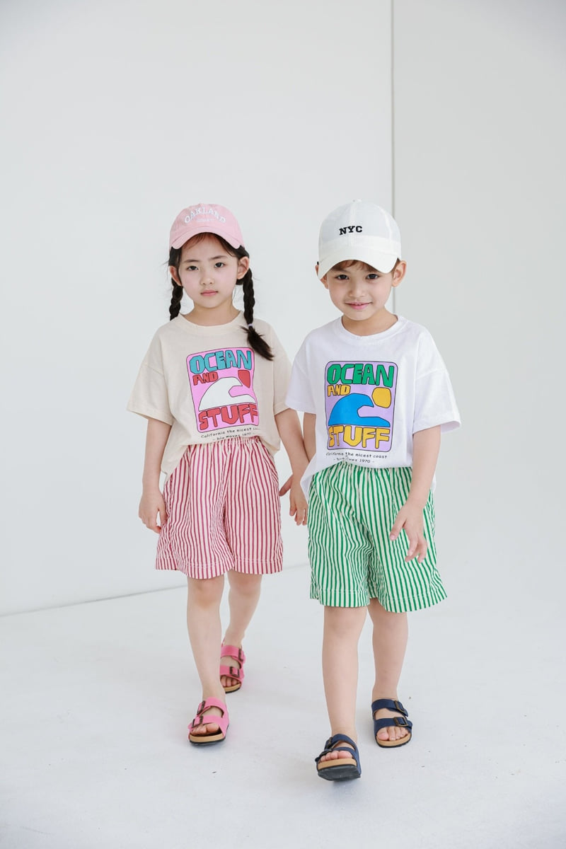Atree - Korean Baby Fashion - #babyoutfit - Stripe Shorts   - 5