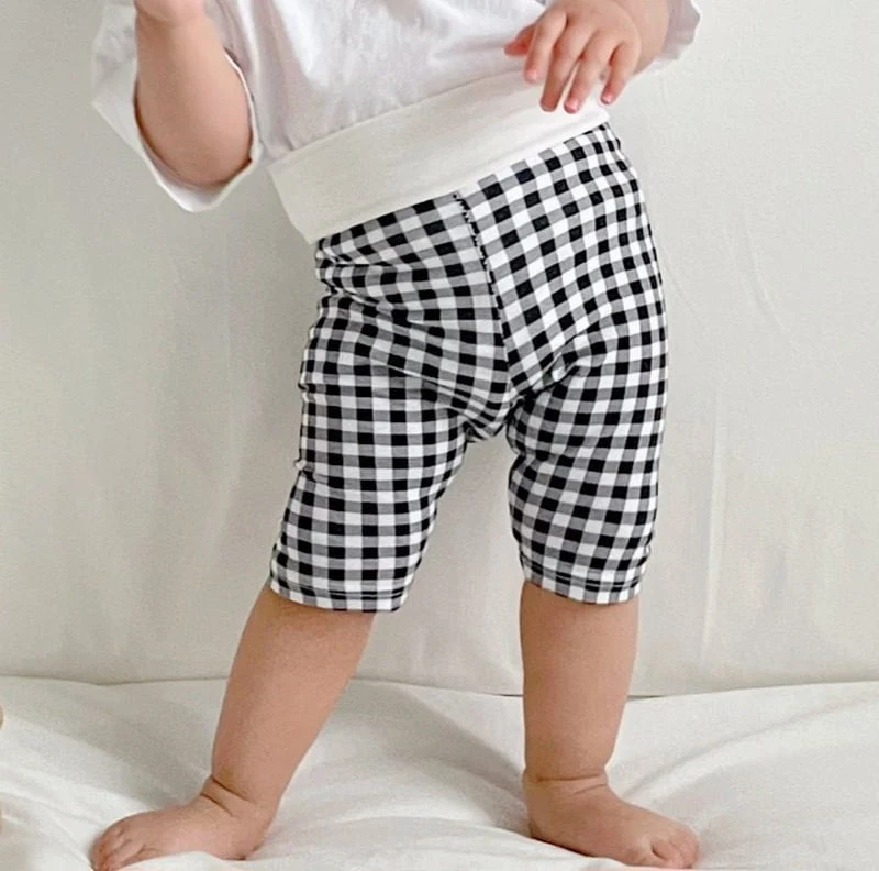Atree - Korean Baby Fashion - #babywear - Check Leggings (Tummy Warm)   - 10