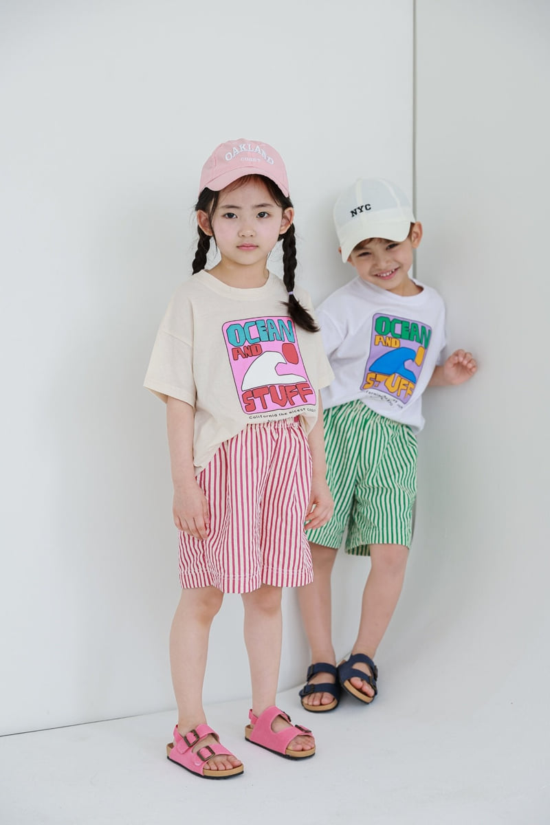 Atree - Korean Baby Fashion - #babywear - Stripe Shorts   - 6