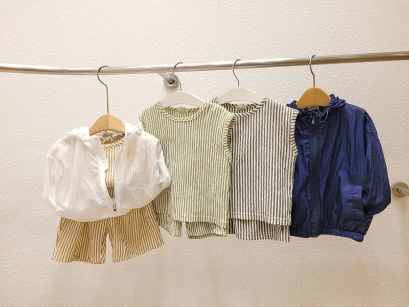 Atree - Korean Baby Fashion - #onlinebabyshop - Stripe Set   - 6