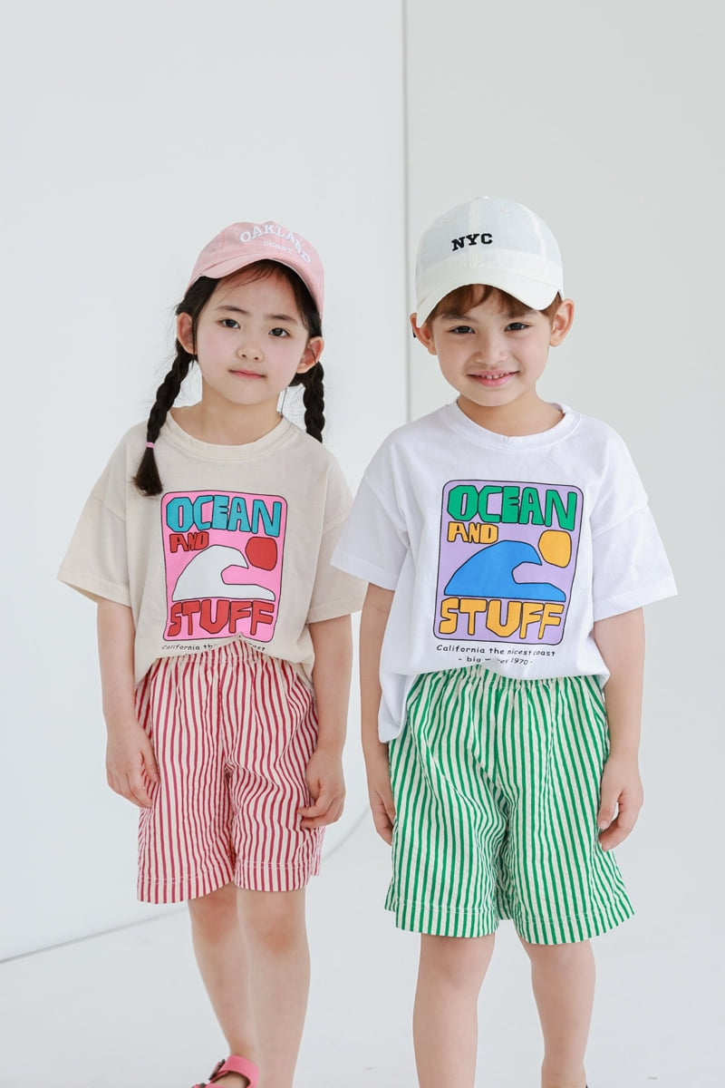 Atree - Korean Women Fashion - #womensfashion - Stripe Shorts (Mom) - 7