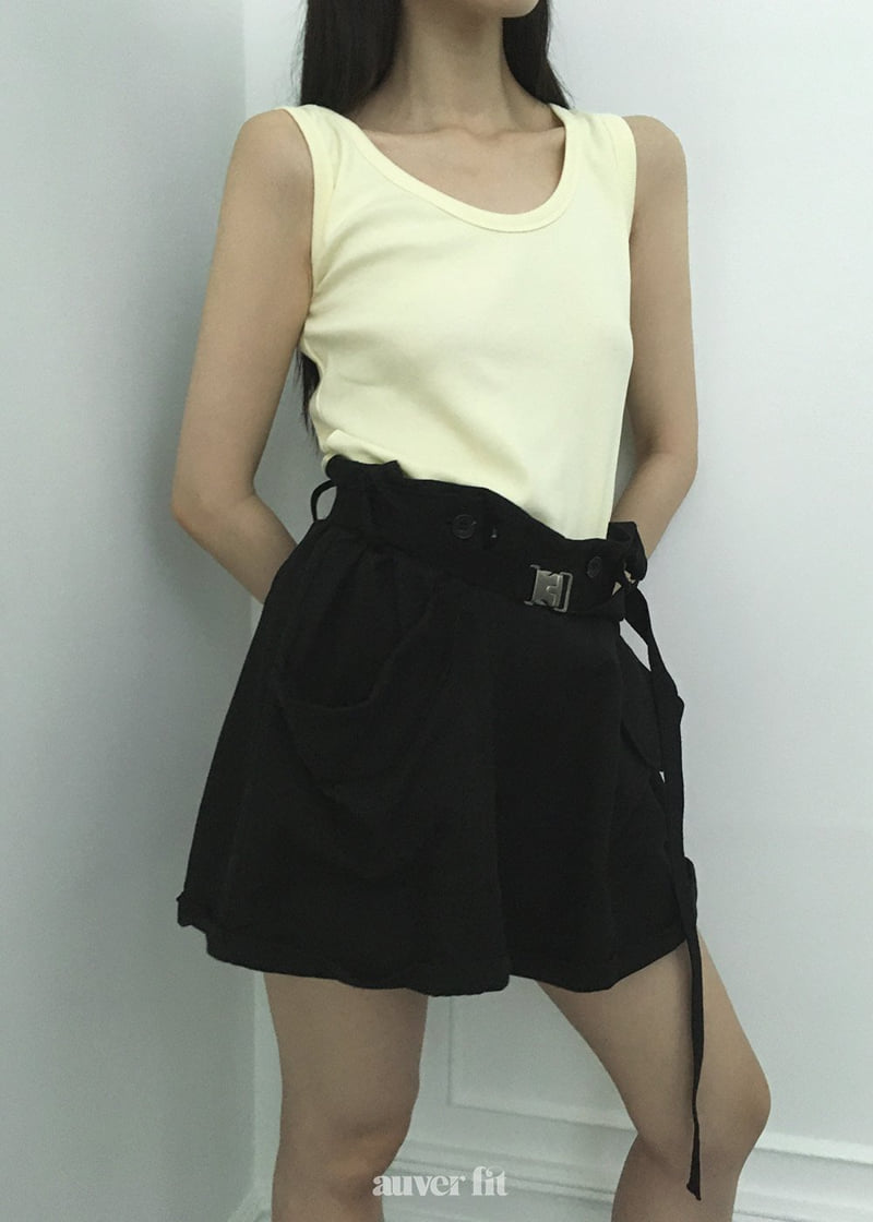 Auver_Fit - Korean Women Fashion - #momslook - Linen Roll-Up Shorts - 11