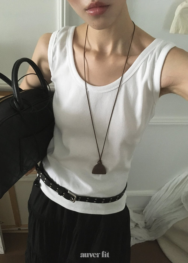 Auver_Fit - Korean Women Fashion - #momslook - Ribbon Tie Back Sleeveless - 12