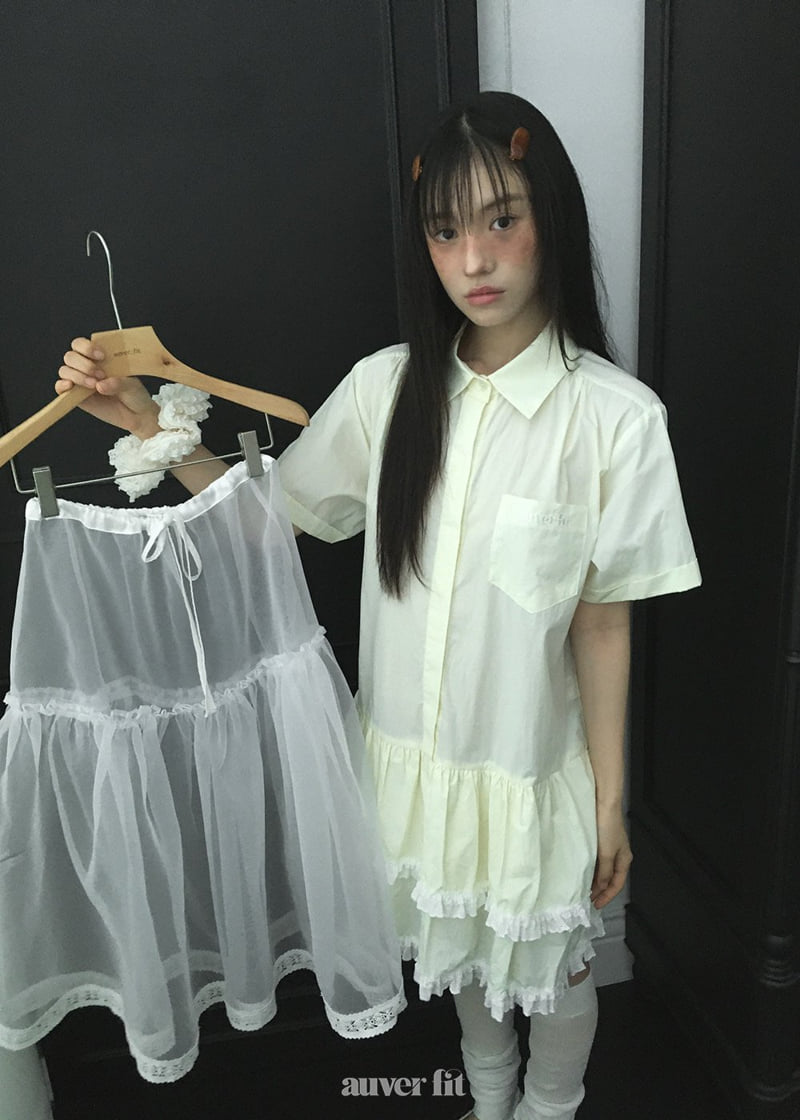 Auver_Fit - Korean Women Fashion - #momslook - Name Short Sleeve One-piece - 11
