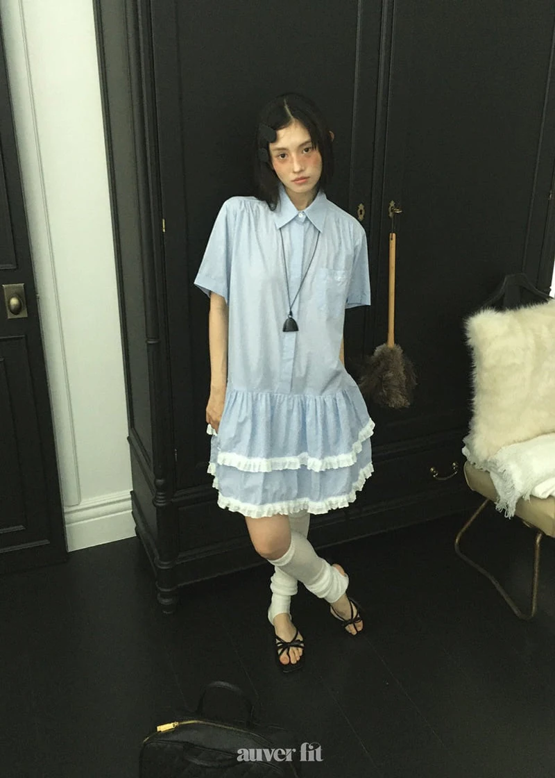 Auver_Fit - Korean Women Fashion - #momslook - Name Short Sleeve One-piece - 7