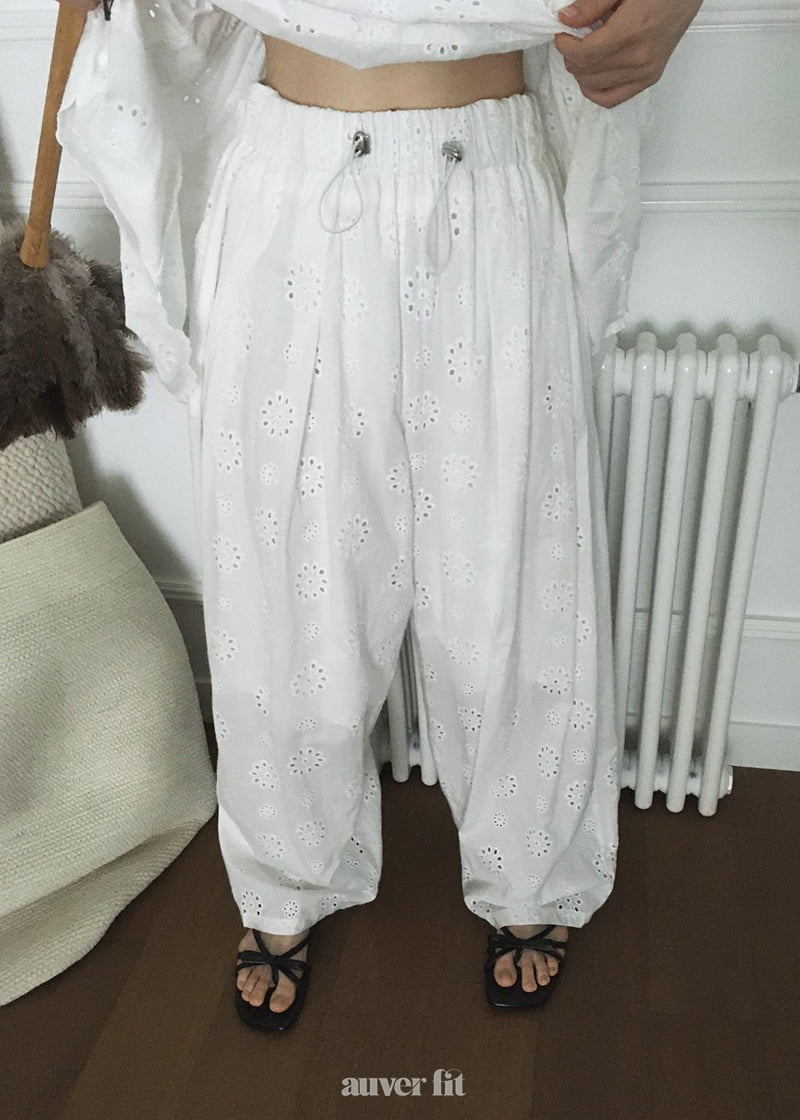 Auver_Fit - Korean Women Fashion - #momslook - Wide Punching Pants - 8