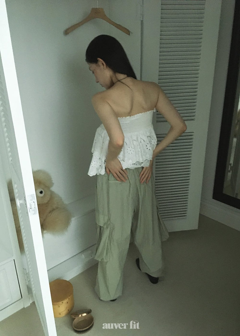 Auver_Fit - Korean Women Fashion - #momslook - Smocked Punching Top - 6