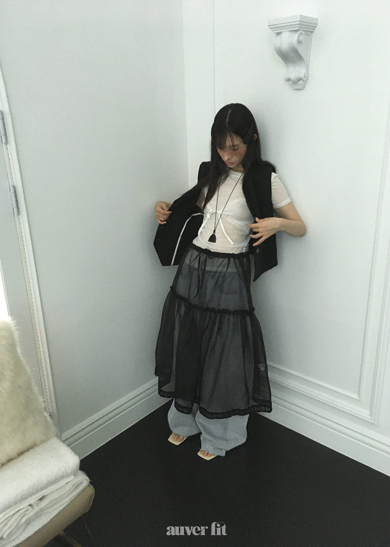 Auver_Fit - Korean Women Fashion - #momslook - Layered Tulle Skirt