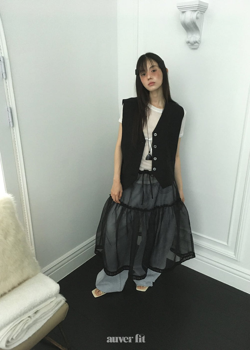 Auver_Fit - Korean Women Fashion - #momslook - Layered Tulle Skirt - 3