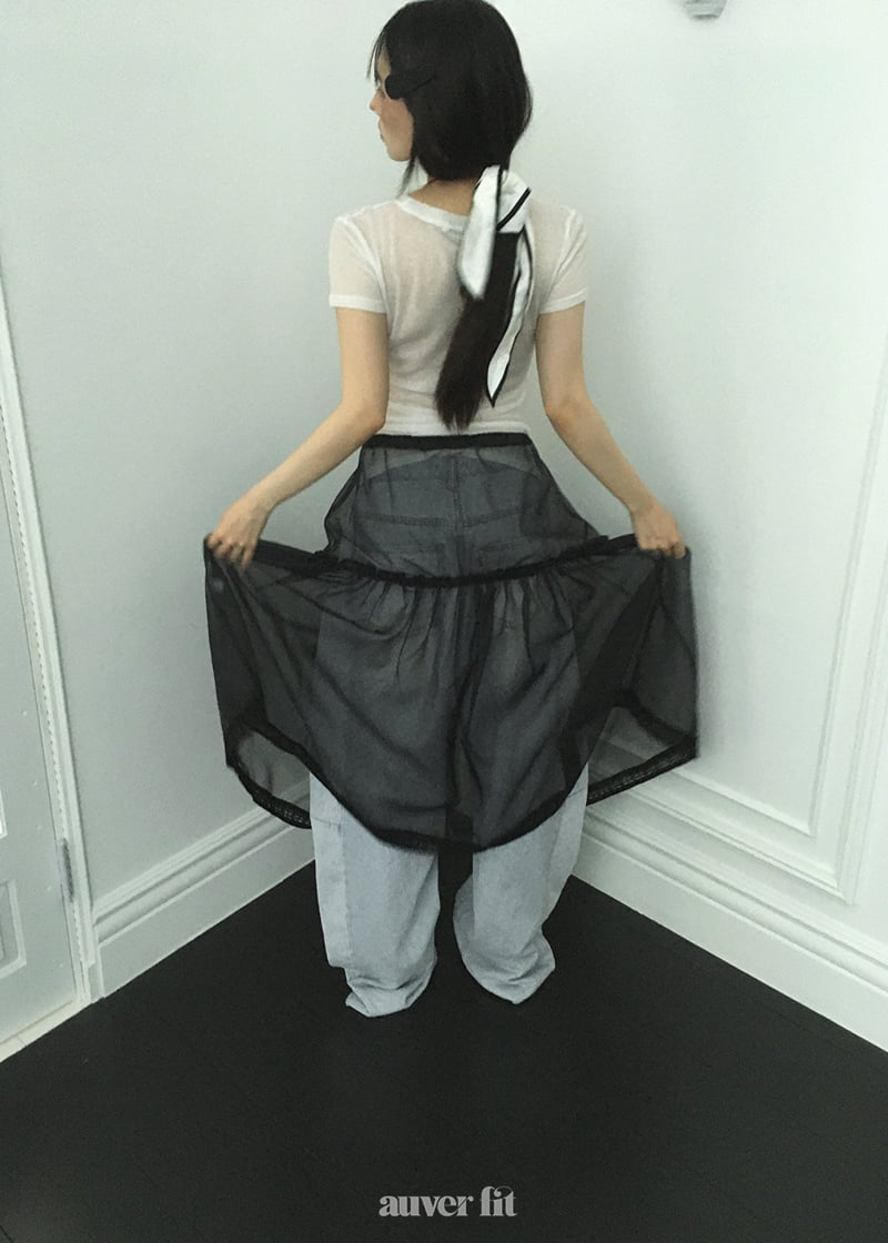 Auver_Fit - Korean Women Fashion - #momslook - Layered Tulle Skirt - 4