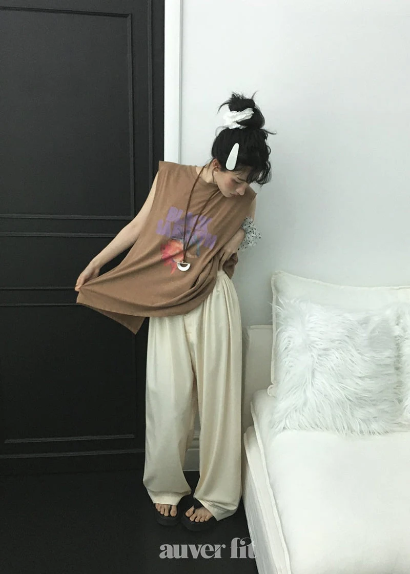 Auver_Fit - Korean Women Fashion - #momslook - Point Shirring Pants - 2