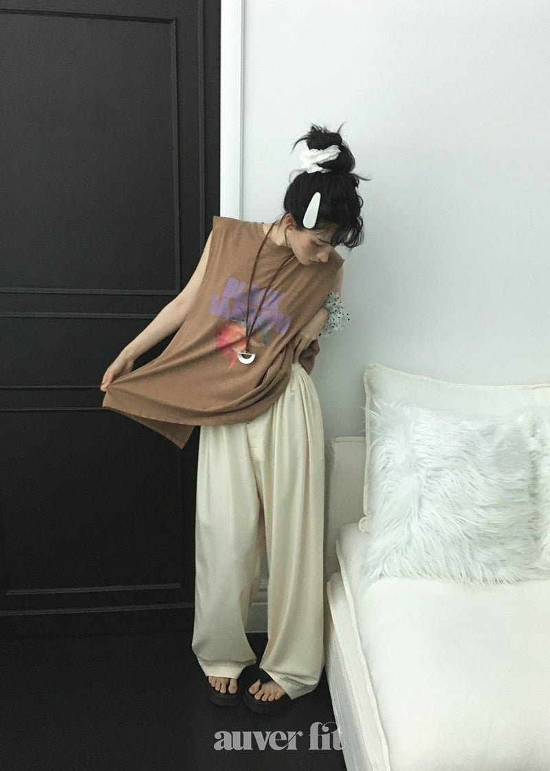 Auver_Fit - Korean Women Fashion - #momslook - Pigment Black Sleeveless - 3
