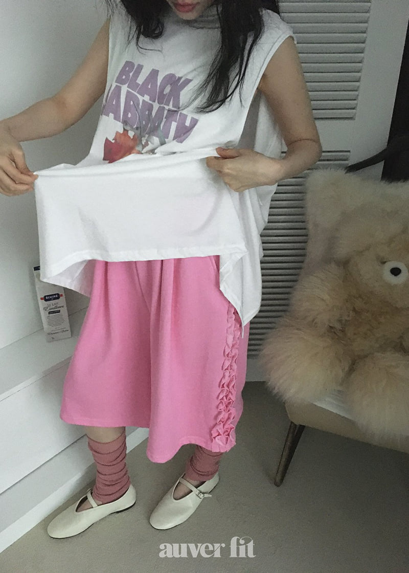 Auver_Fit - Korean Women Fashion - #momslook - Pigment Frill Shorts - 12