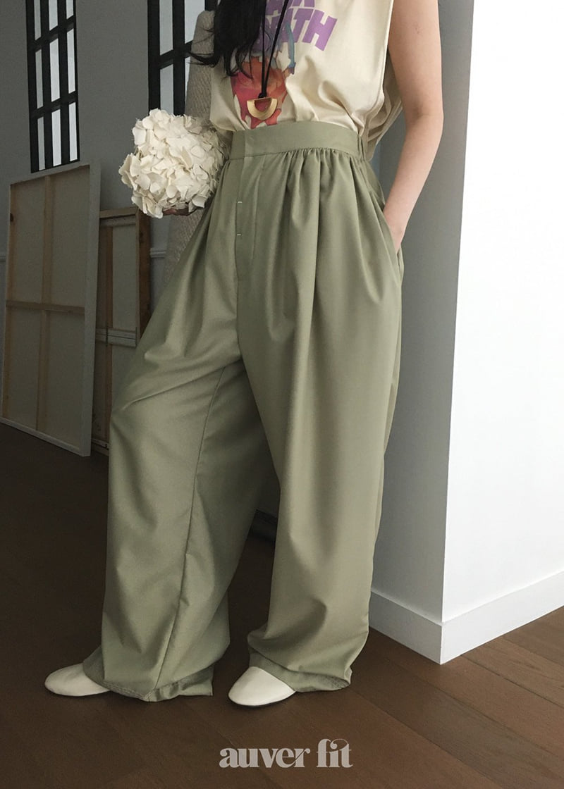 Auver_Fit - Korean Women Fashion - #pursuepretty - Point Shirring Pants - 8