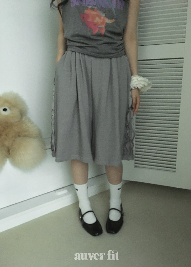 Auver_Fit - Korean Women Fashion - #pursuepretty - Pigment Frill Shorts - 6