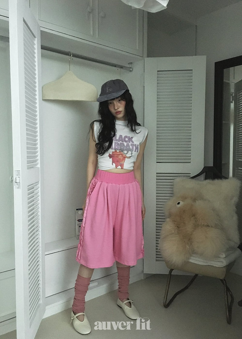 Auver_Fit - Korean Women Fashion - #shopsmall - Pigment Frill Shorts - 9