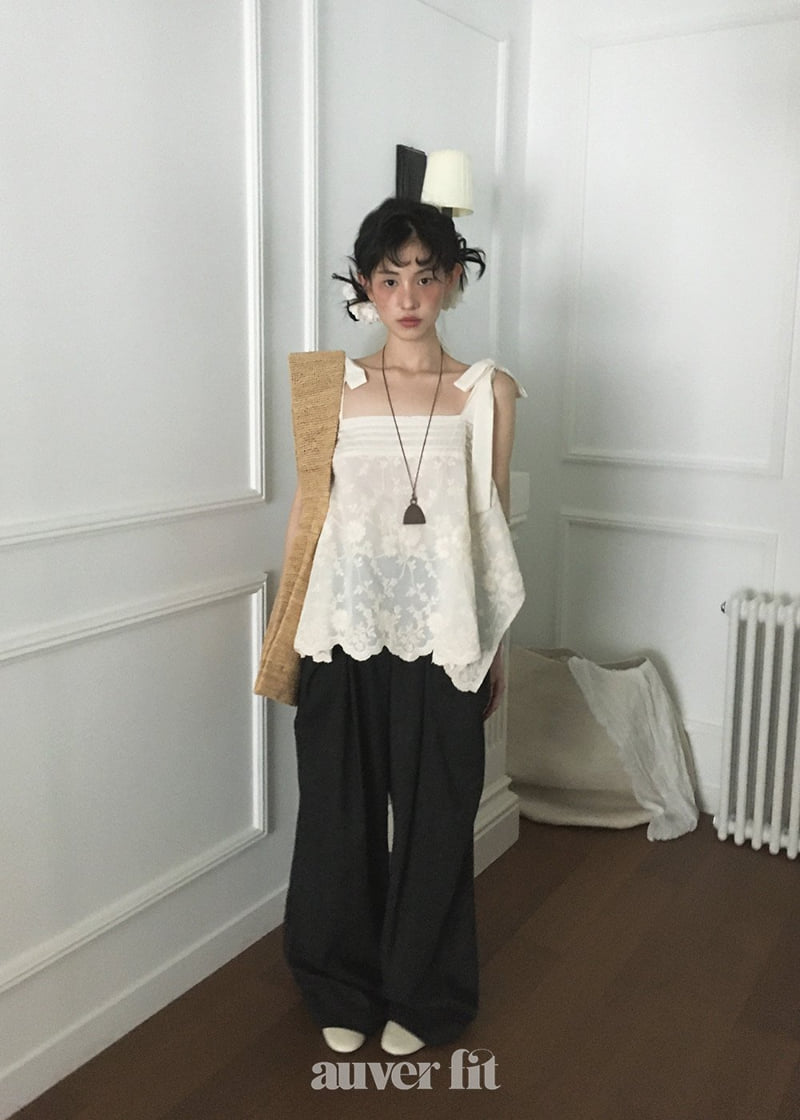 Auver_Fit - Korean Women Fashion - #shopsmall - Embroidered Poncho Sleeveless - 8