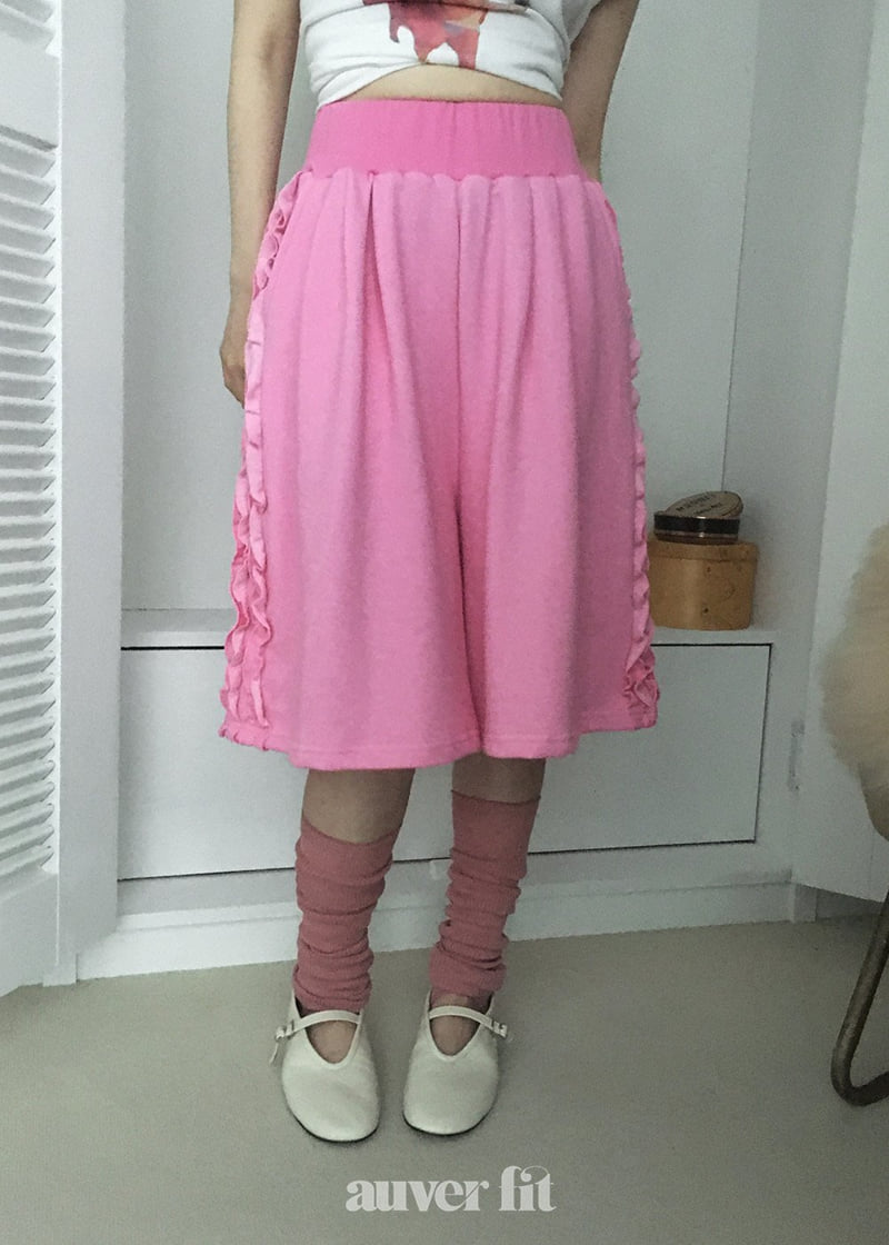 Auver_Fit - Korean Women Fashion - #thatsdarling - Pigment Frill Shorts - 10
