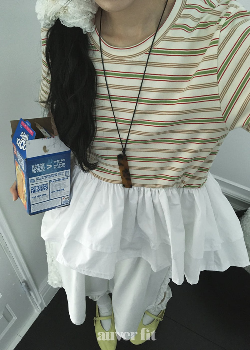Auver_Fit - Korean Women Fashion - #thelittlethings - Wave Frill Tee - 8