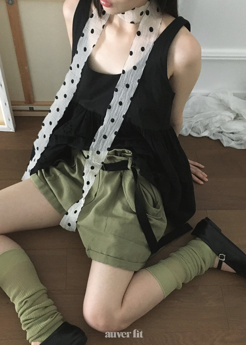 Auver_Fit - Korean Women Fashion - #womensfashion - Linen Roll-Up Shorts - 2