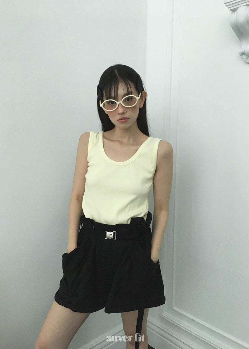 Auver_Fit - Korean Women Fashion - #womensfashion - Ribbon Tie Back Sleeveless - 9