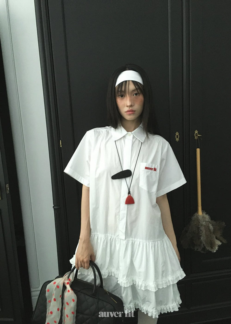 Auver_Fit - Korean Women Fashion - #womensfashion - Name Short Sleeve One-piece - 8