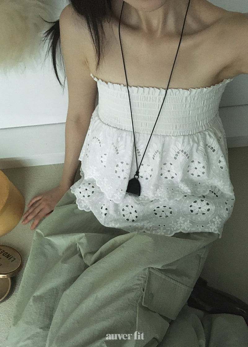 Auver_Fit - Korean Women Fashion - #womensfashion - Smocked Punching Top - 3