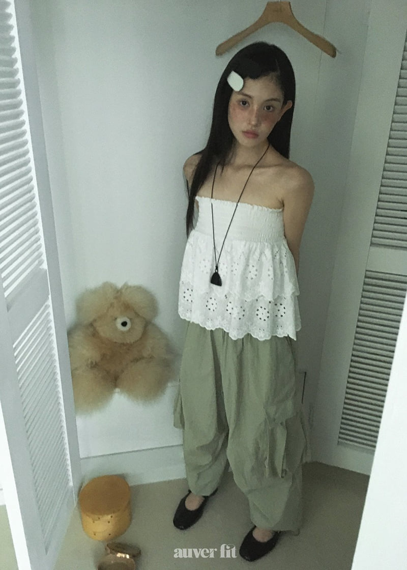 Auver_Fit - Korean Women Fashion - #womensfashion - Smocked Punching Top - 5