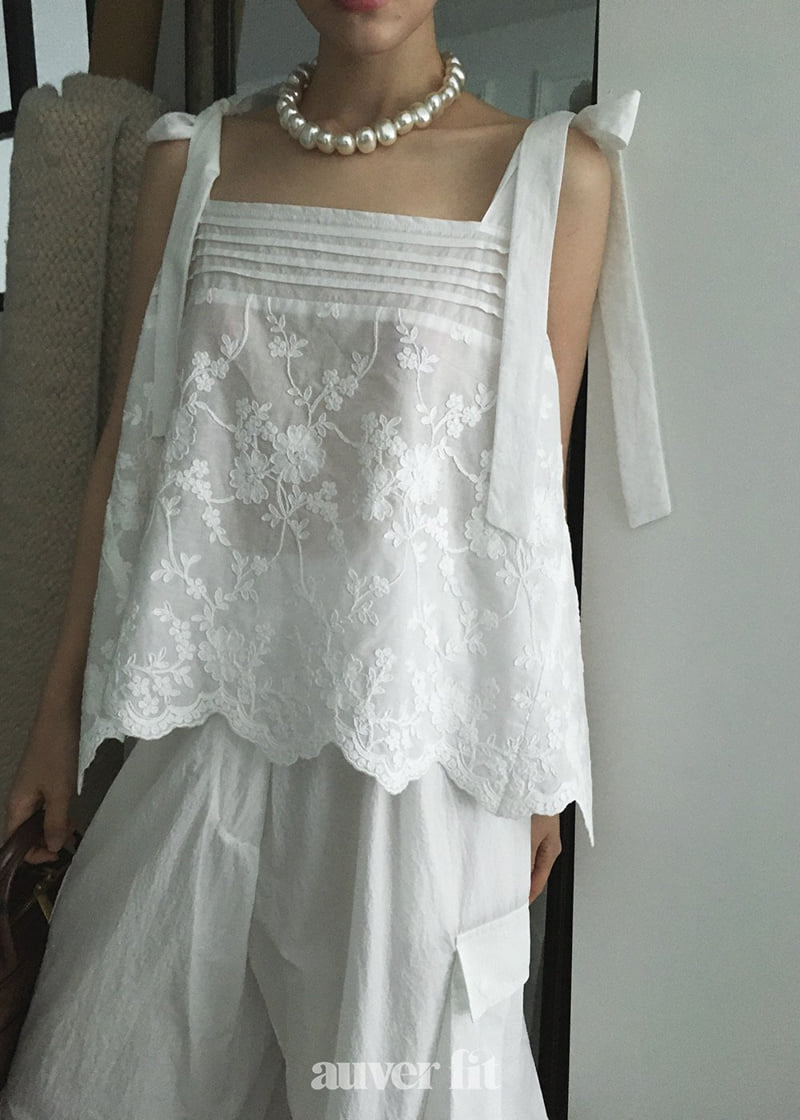 Auver_Fit - Korean Women Fashion - #womensfashion - Embroidered Poncho Sleeveless - 2