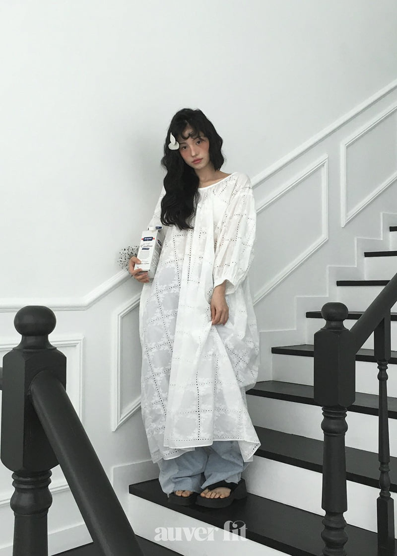Auver_Fit - Korean Women Fashion - #womensfashion - Square Punching One-piece