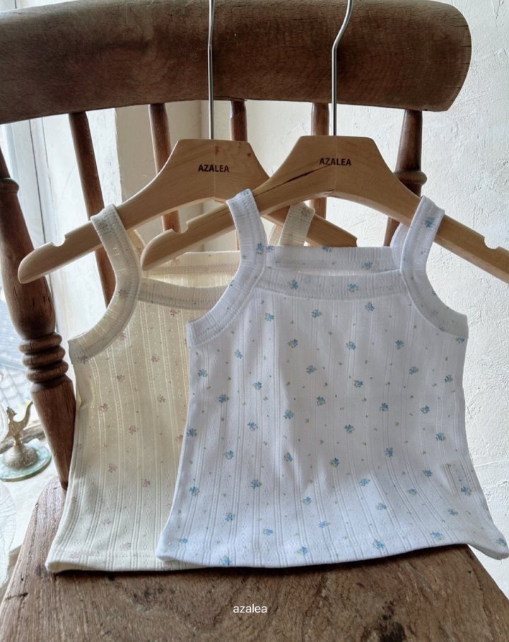 Azalea - Korean Children Fashion - #Kfashion4kids - Birdy Eyelet Sleeveless (Floral Pattern) - 3