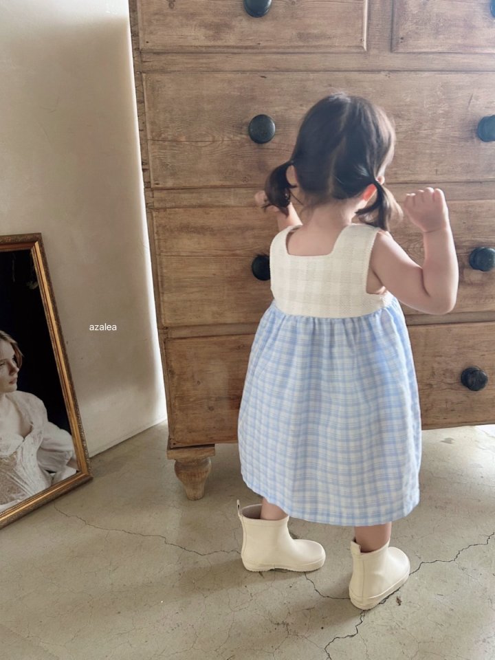 Azalea - Korean Children Fashion - #Kfashion4kids - Audrey Check One-piece - 7