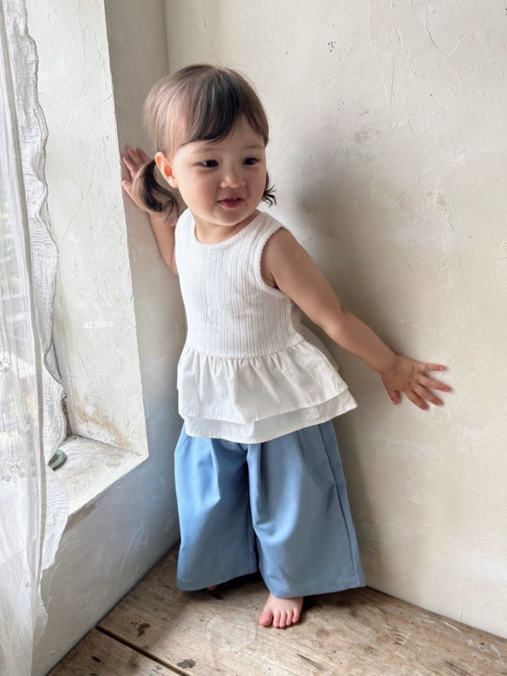 Azalea - Korean Children Fashion - #kidsstore - Ice Tencel Wide Pants - 7